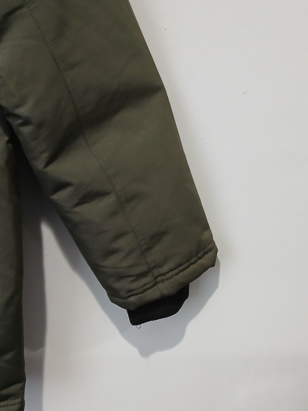 Canada Weather Gear Army Green Heavyweight Artic Parka w Faux Fur Hood Men Sz L. - Picture 4 of 10